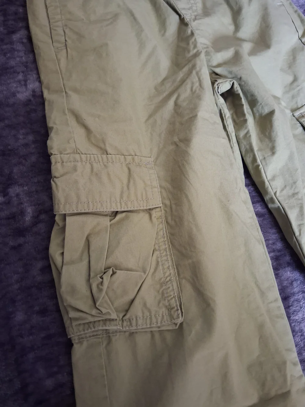 Old Navy Olive Green Wide Leg Cargo Pants Girls Size: S 6-7